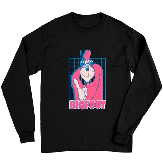 Disney A Goofy Movie Bigfoot Grid Long Sleeves, Disney Trip Long Sleeves, Disneyland Vacation Gift, Disney World Long Sleeves Unisex Adult Long Sleeves Kid Long Sleeves