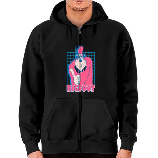 Disney A Goofy Movie Bigfoot Grid Zip Hoodies, Disney Trip Zip Hoodies, Disneyland Vacation Gift, Disney World Zip Hoodies Unisex Adult Zip Hoodies Kid Zip Hoodies