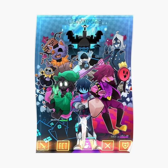 Deltarune poster Premium Matte Vertical Poster