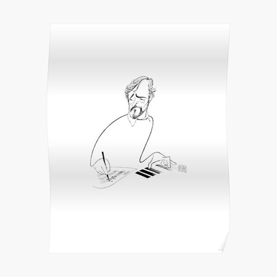Discover Stephen Sondheim Illustration | Broadway Fans Premium Matte Vertical Poster
