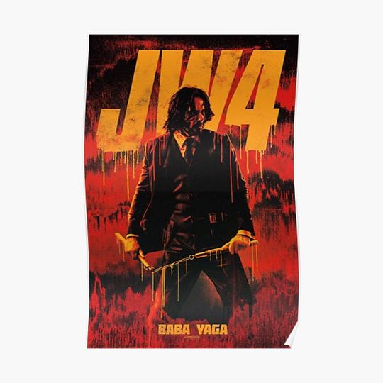 John Wick Chapter 4 poster Premium Matte Vertical Poster