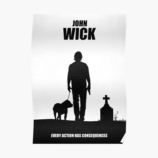 John Wick - Minimal Movie Poster - MMPG - Graphix Premium Matte Vertical Poster