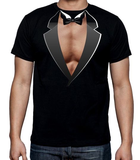 Tuxedo Muscles Mens T-Shirt