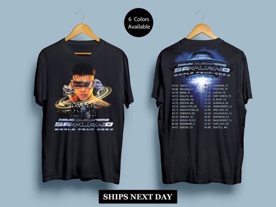 Rauw Alejandro Saturno shirt , World Tour 2023  Rauw Fan Shirt, Rauw Alejandro Graphic Tee Shirt