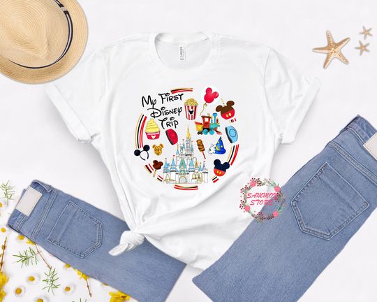 Disney Trip Shirts, My First Disney Trip Shirts, Disney World Tees, Disney Trip Family Matching 2022 Shirt