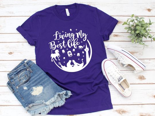 Disney Inspired - Tangled - Rapunzel - Flynn Rider - Maximus - Pascal - Lanterns - Living My Best Life