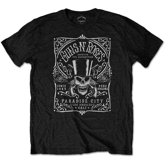 Discover Guns N' Roses Unisex T-Shirt: Bourbon Label