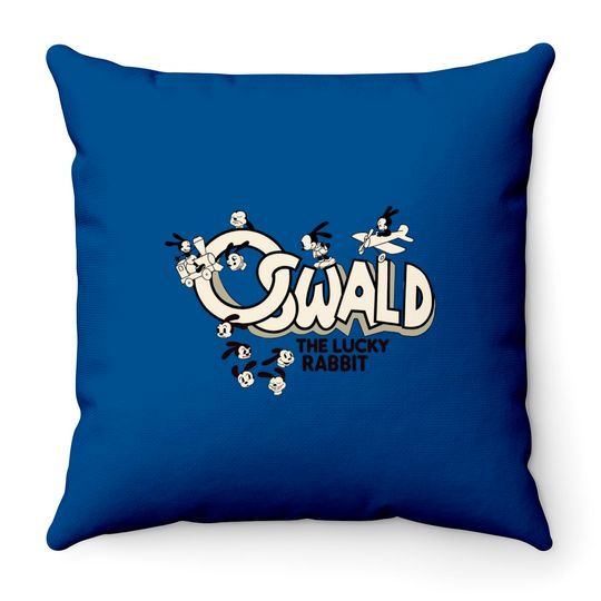 Disney Oswald the Lucky Rabbit Throw Pillows, Disney Rabbit 2023 Throw Pillows, Disney Oswald Throw Pillows