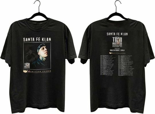 2 Sides Santa Fe Klan Shirt Todo Y Nada Tour Shirt Tour 2023 Tour Dates