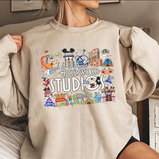 Hollywood Studios Sweatshirt, Vintage Disney Sweatshirt