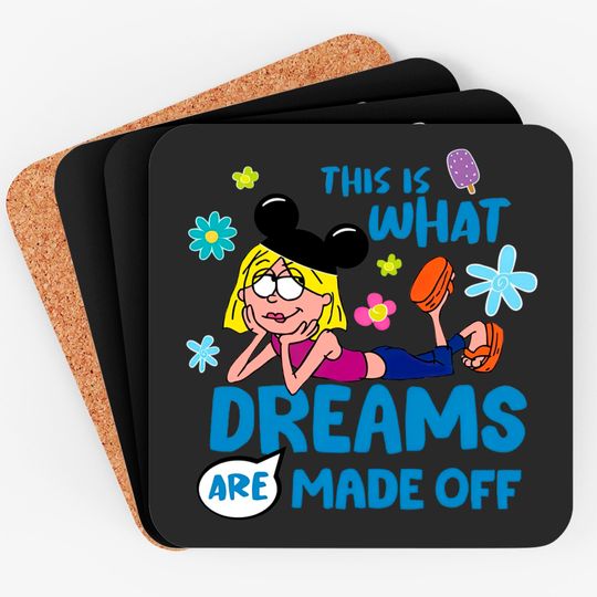 Disney Coasters For Women, Lizzie McGuire Coasters, Disneyland DisneyWorld Womens Coasters