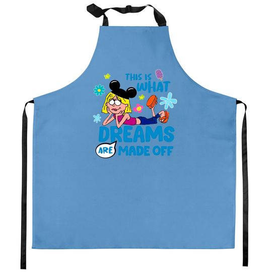 Disney Kitchen Aprons For Women, Lizzie McGuire Kitchen Aprons, Disneyland DisneyWorld Womens Kitchen Aprons