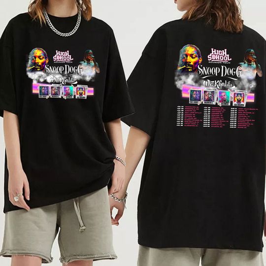 High School Reunion Tour 2023 Shirt, High School Reunion 2023 Snoop Dogg Wiz Khalifa Tour Shirt
