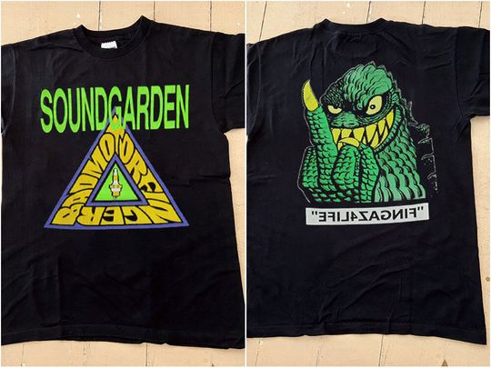 1992 Soundgarden Concert Tour Lollapalooza Badmotorfinger T-Shirt