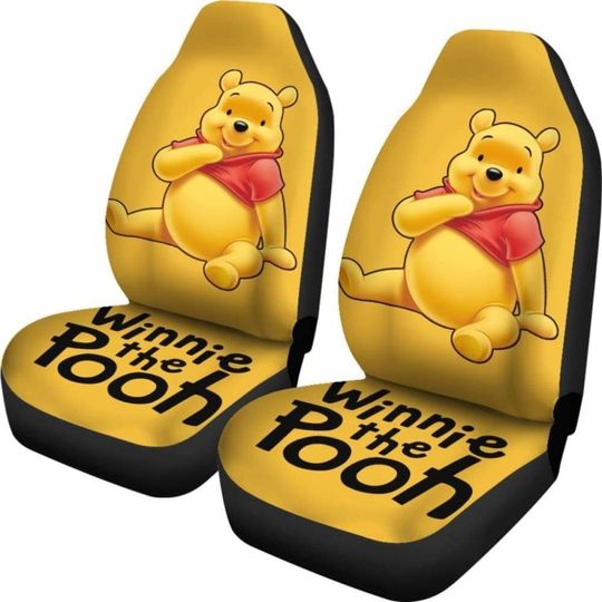 Winnie the Pooh Movie Character Themed Universal Fit Car Seat Cover