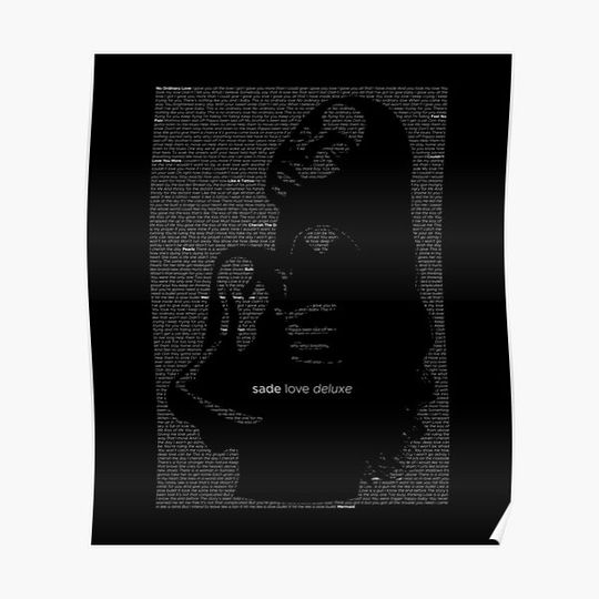 Sade Love Deluxe white Premium Matte Vertical Poster