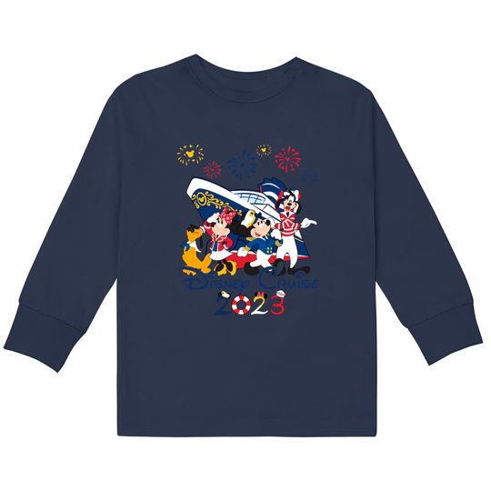 Disney Cruise Family Vacation 2023 Kids Long Sleeve T-Shirts,Disney Cruise Group Kids Long Sleeve T-Shirts