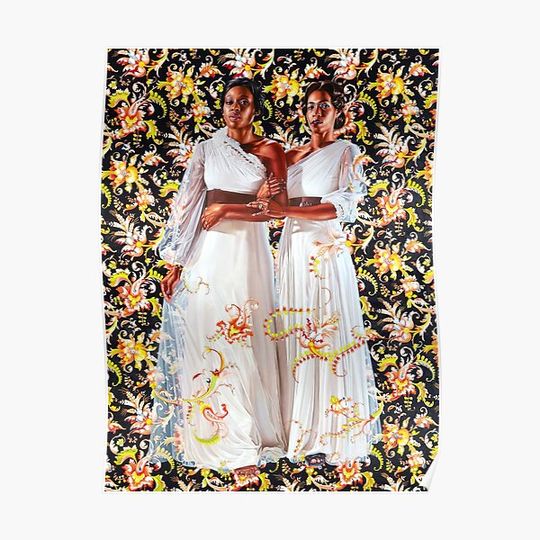 Discover Kehinde Wiley Portrait The Two Sisters Premium Matte Vertical Poster