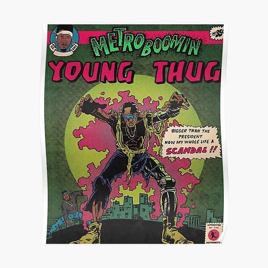 Metro Boomin Young Thug Heroes and Villains Album Premium Matte Vertical Poster