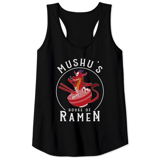 Retro Mushu's House Of Ramen Tank Tops / Mushu Dragon Mulan Disney Tank Tops