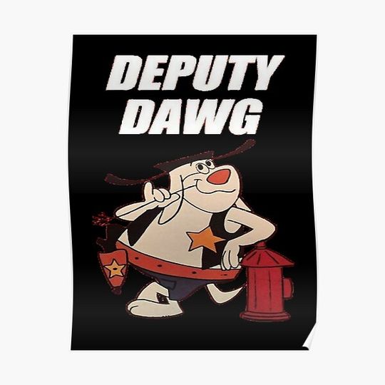 Discover Deputy dawg cartoon Premium Matte Vertical Poster