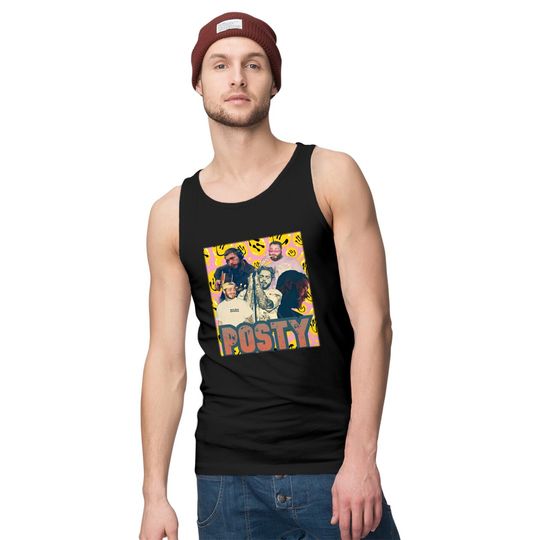 Post Malone Concert Vintage Style Bootleg Graphic Tank Tops