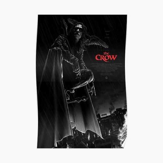 Discover The Crow by Brandon Lee Movie Poster Premium Matte Vertical Poster