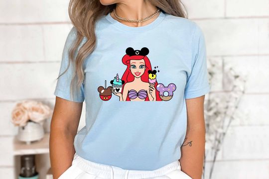 Disney Princess Shirt, Ariel Disney Snacks Shirts