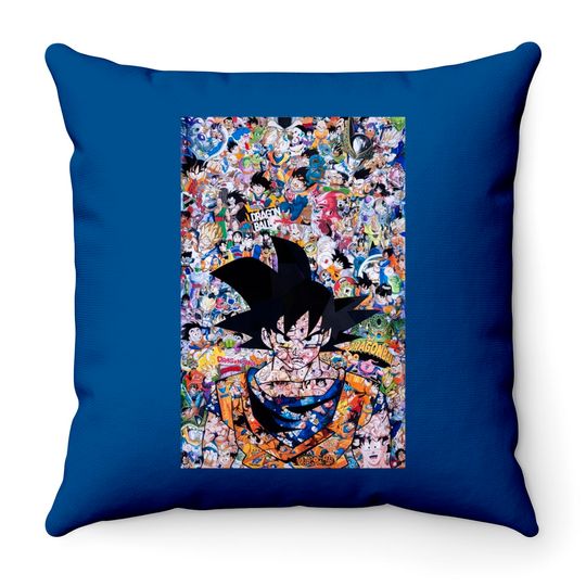 dragon ball z Throw Pillows