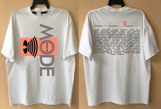 Depeche Mode Tour 1987-1988 T-Shirt, Music For The Masses Tour T-Shirt, Depeche Mode T-Shirt, 80S Dm Rock Shirt, Music Tour Shirt, Rock Tee