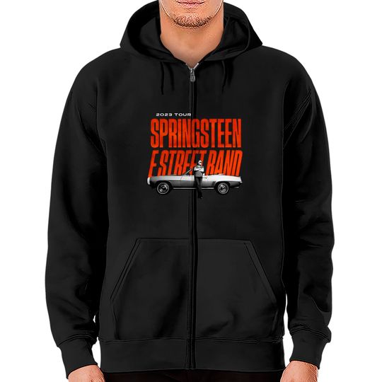 Bruces Springsteens 2023 Tour Zip Hoodies