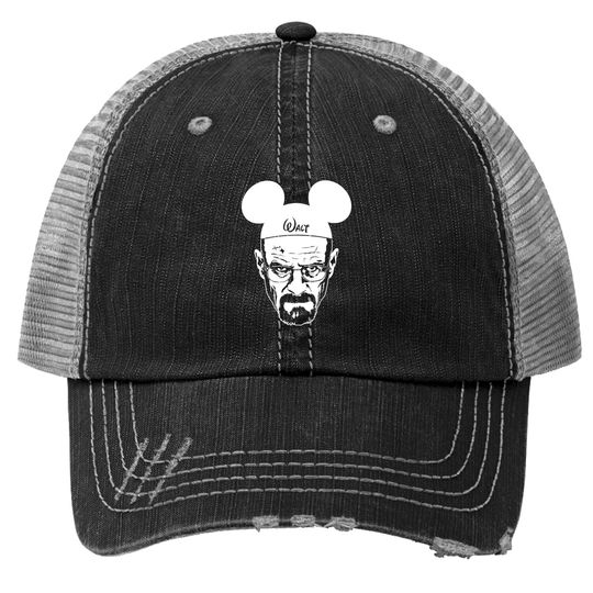 Walter White Heisenberg Walt Trucker Hats, Walt Breaking Disney, Walt White Trucker Hats