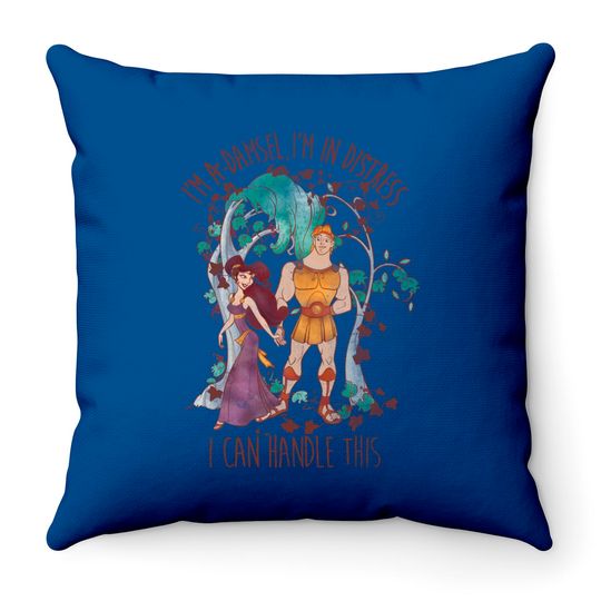 Disney Hercules Meg I'm In Distress I Can Handle This Throw Pillows
