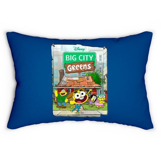 Disney Big City Greens Poster Cricket and Family Lumbar Pillows