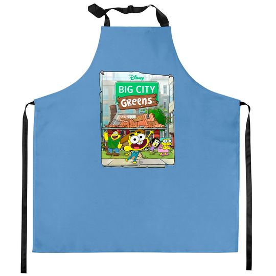 Disney Big City Greens Poster Cricket and Family Kitchen Aprons