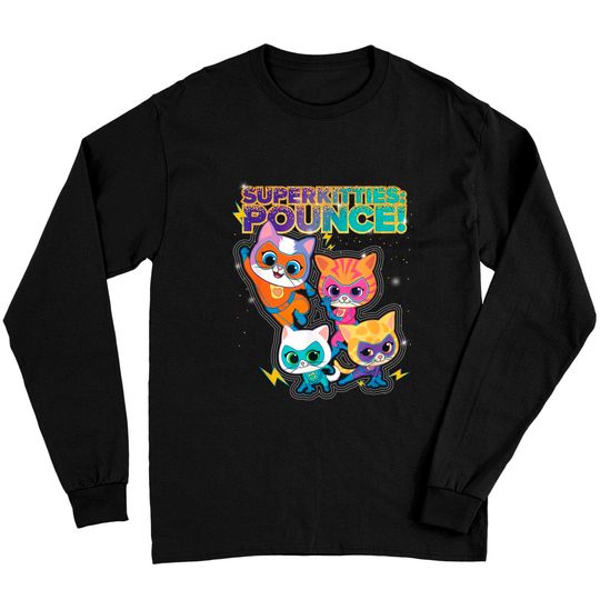 Disney Junior SuperKitties Squad Pounce Group Shot Long Sleeves, Magic Kingdom WDW Long Sleeves