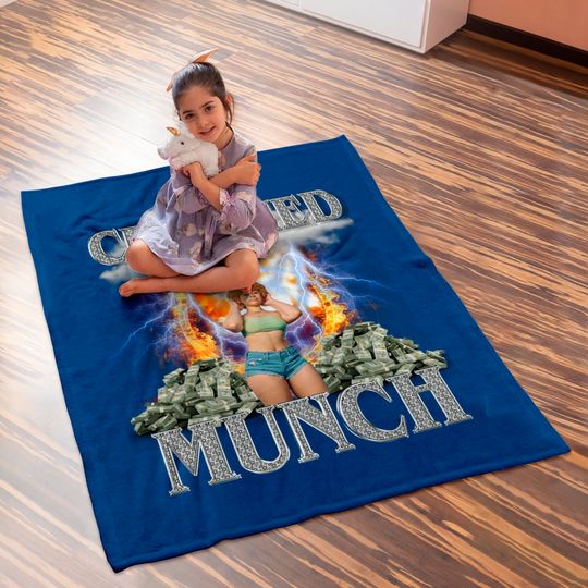 Certified Munch Baby Blankets, Ice Spice Certified Munch Baby Blankets, Vintage Ice Spice Baby Blankets, Ice Spice Rapper Baby Blankets