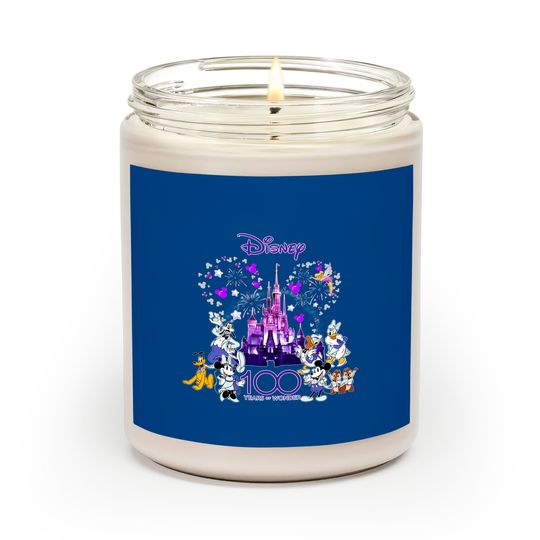 Disney 100th Anniversary Scented Candles, Disney 100 Years Of Wonder Scented Candles