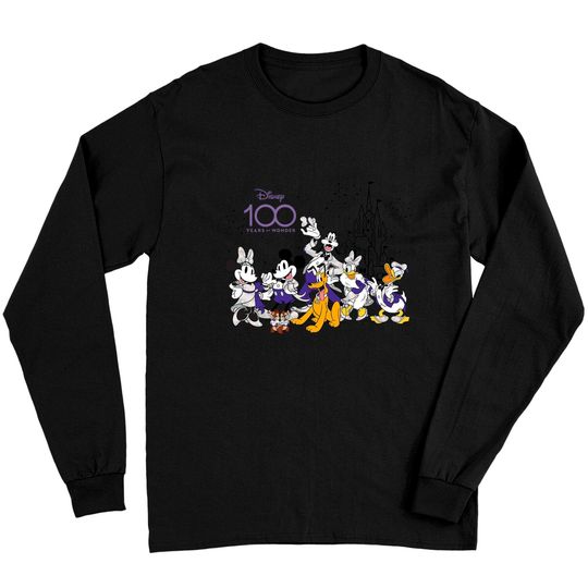 100th Disney Anniversary Long Sleeves, Disney 100 Years of Wonder Long Sleeves Disney 100th Long Sleeves