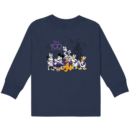 Discover 100th Disney Anniversary Kids Long Sleeve T-Shirts, Disney 100 Years of Wonder Kids Long Sleeve T-Shirts Disney 100th Kids Long Sleeve T-Shirts
