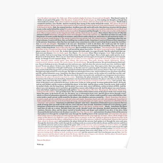 Minecraft´s Final Poem / The End Poem Premium Matte Vertical Poster