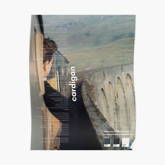 Discover Cardigan Taylor Poster Folklore Premium Matte Vertical Poster