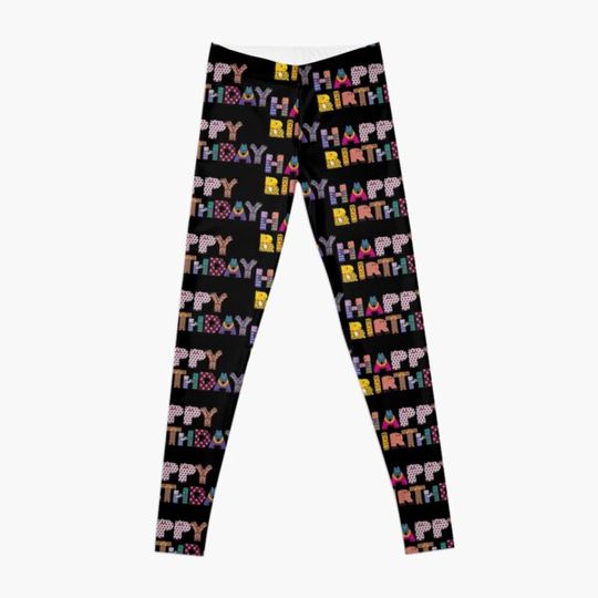 happy Birthday Leggings
