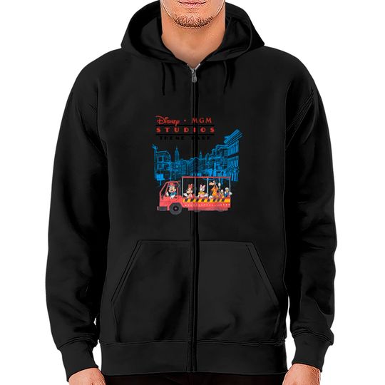 Retro Disney MGM Studios Vintage | Unisex Softstyle Zip Hoodies