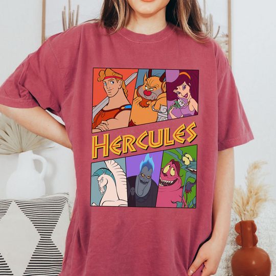 Vintage Hercules Shirt Disney Hercules Megara Hades Shirt, Magic Kingdom, Disneyland Family Trip Vintage Disney Hercules 1997