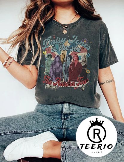 Retro Daisy Jones And The Six Shirt Aurora World Tour Shirt