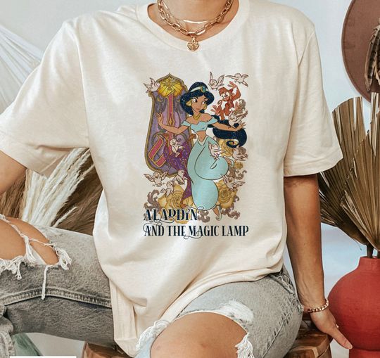 Vintage Princess Jasmine Shirt, Disney Jasmine T-Shirt