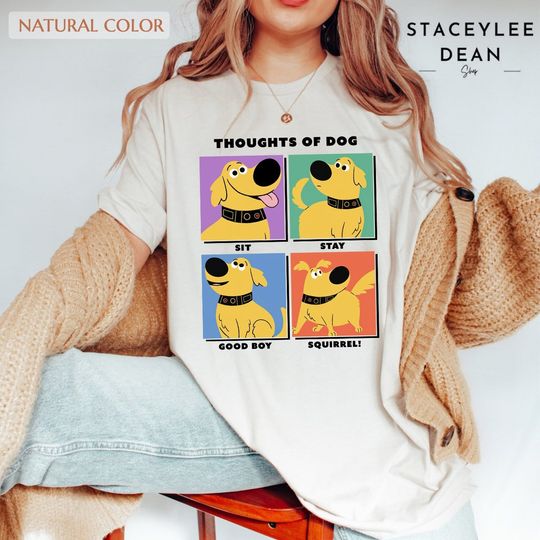 Disney Pixar Up Dug Thoughts Of Dog Shirt, Disney Up Shirt,Disney Vacation Shirt, Magic Kingdom Shirt,Disney Shirt