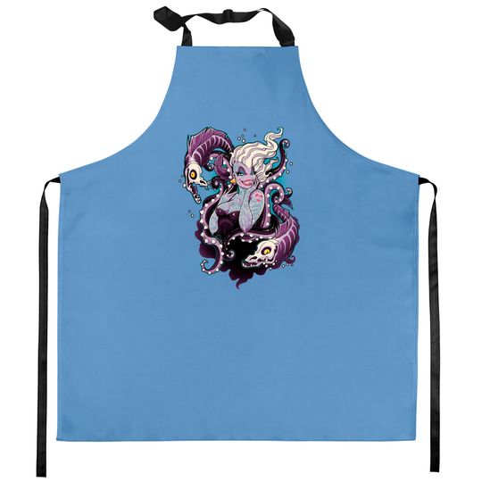 Disney Ursula Haters Gonna Hate Disney Comfort Colors Kitchen Aprons