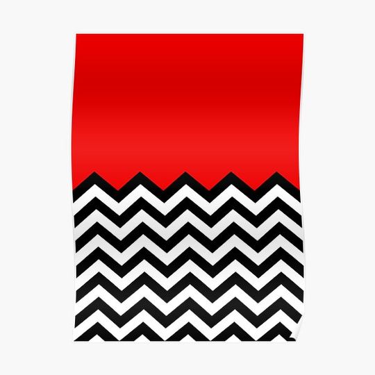 Twin Peaks - Black Lodge Pattern Premium Matte Vertical Poster